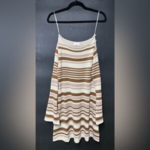 Pink Lily Striped Sweater Dress